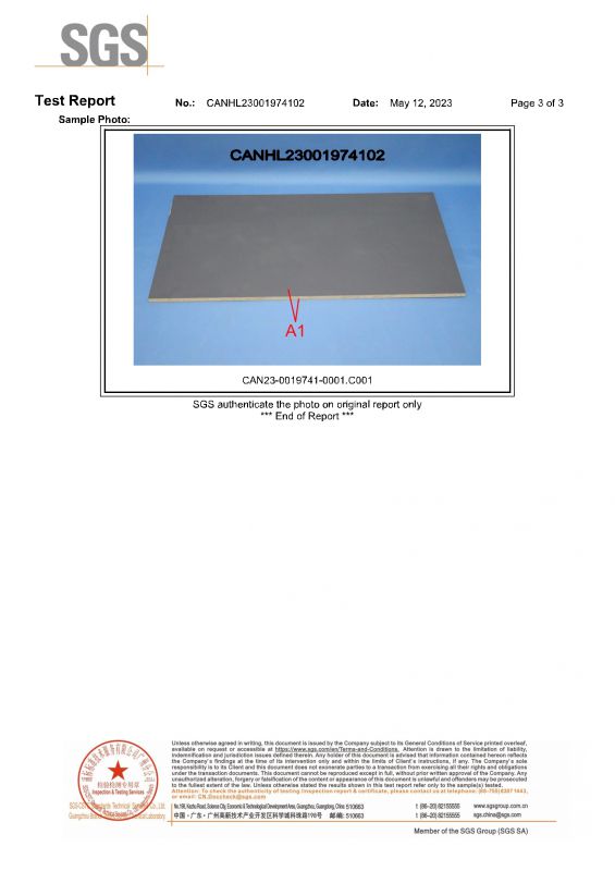2023SGS九州ku酷游家居检测报告英文版